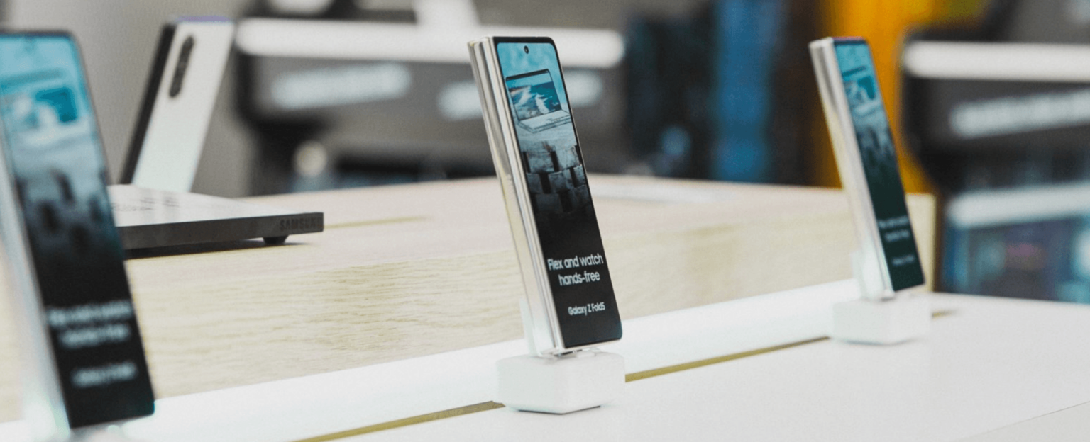 Samsung 의 흰색 보안 디스플레이